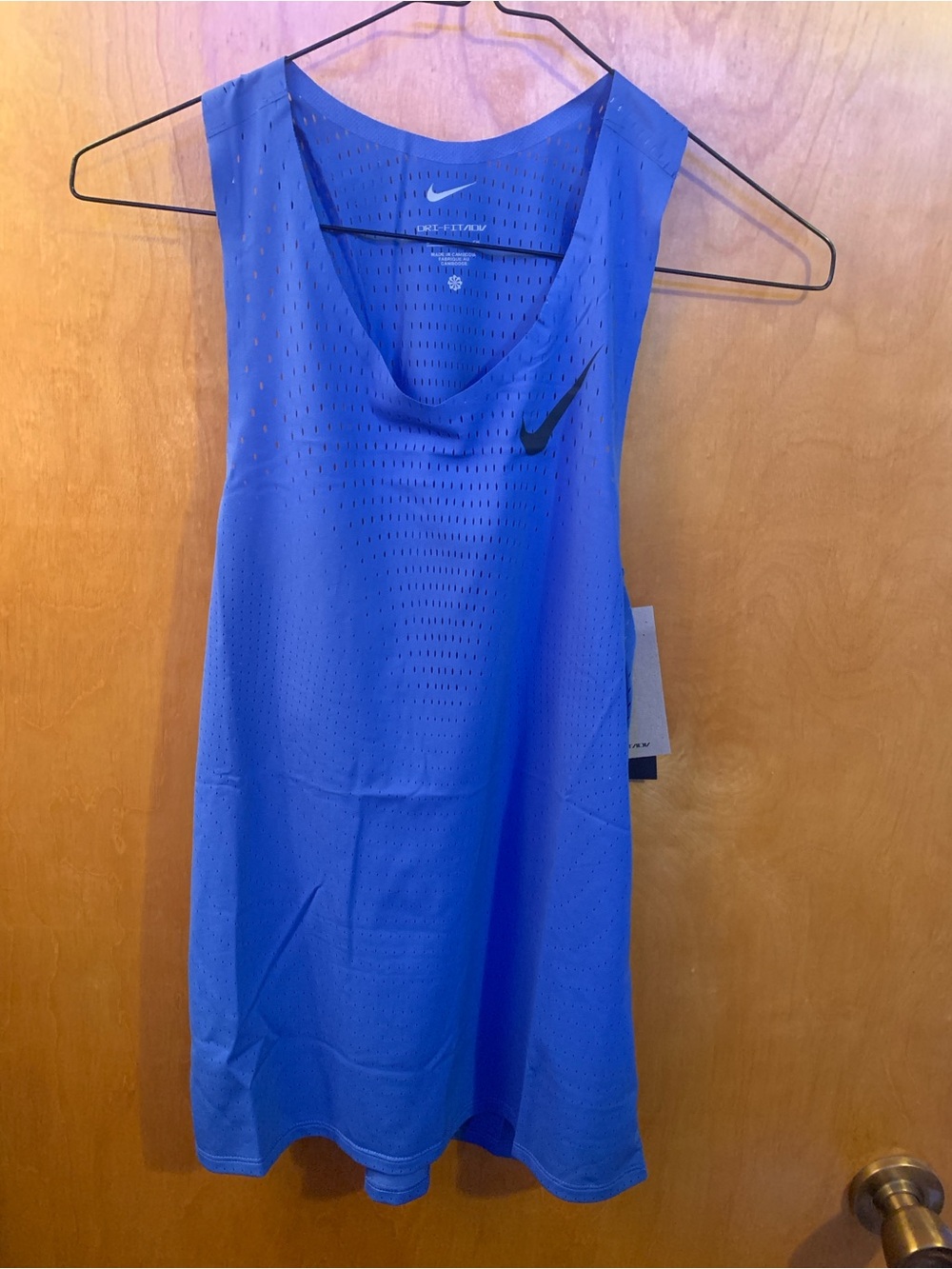 Nike Aeroswift Dri-FIT ADV Running Singlet Blue FN4231-411 - Men’s Size Small